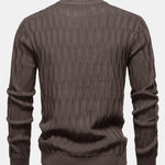 Textured Crew Neck Sweater