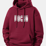 Focus Print Relax Fit Hoodie