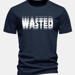 Regular Fit Wasted Print Cotton T-Shirt