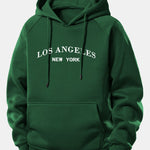 Los Angeles Print Drawstring Hoodie