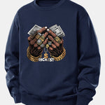 Money Hand Print Relax Fit Sweatshirt
