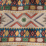 Ethnic Geometric Jacquard Drawstring Shorts