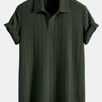 Short Sleeve Jacquard Polo