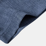 Textured Button Up Shirt With Two Pockets & Straight Leg Linen Pants