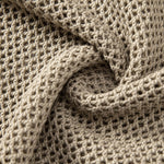 Eyelet Zip Up Knit Polo Shirt