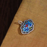 Buddha Stones Lotus Auspicious Cloud New Beginning Necklace Pendant Ring (Extra 30% Off | USE CODE: FS30)