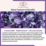 Buddha Stones "All the Best for Love and Harmony" Stone Quartz Bracelet Includes Gift Message Card
