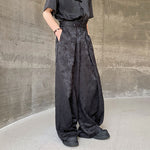 Jacquard Three-dimensional Straight Trousers