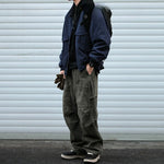 Retro Patchwork Loose-fitting Thick Collared Jacket