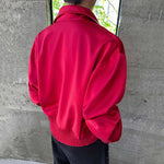 Floral-embellished French Long-sleeved Satin Silky Shirt
