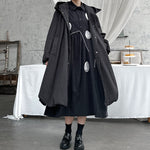 Warm Loose-fitting Hooded Wool Coat