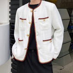 Woven Short Crew Neck Jacket