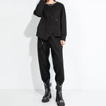 Casual Patchwork Harem Pants