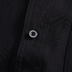 Button-down Loose Casual Black Shirt