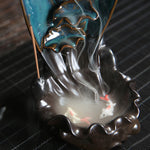 Buddha Stones Waterfall Incense Burner Backflow Incense Holder