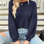 Zeagoo Long Sleeve Backless Hollow Knit Sweater for Women Casual Work Office Loose Fit 2026 | Under