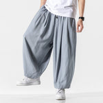 Straight-leg Casual Retro Lantern Pants