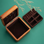 Buddha Stones Antique Flower Leaf Handmade Rosewood Jewelry Storage Box Wooden Gift Organizer Box