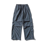 Pleated Quick-drying Reflective Strip Loose Drawstring Pants