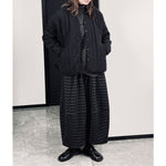 Retro Woolen Loose Plaid Wide-leg Casual Pants