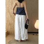 Women's Drawstring Elastic-waist Loose Casual Pants