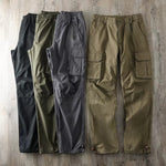 Multi-pocket Straight-leg Casual Trousers