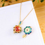 Buddha Stones 925 Sterling Silver Tibet Lotus Prayer Wheel Red Agate Enlightenment Necklace Pendant