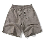 Retro Linen Striped Shorts