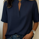Loise | Elegant Blouse with Refined Collar