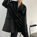 Loose Leather PU Jacket
