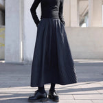 High Waist Pleated Skirt