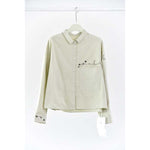 Women's Line Embroidered Collared Shirt