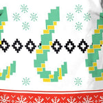 Men's 'Merry Christmas' Lettering Crew Neck T-shirt
