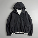 Loose-fit Cropped Hooded Jacket with 3D Tailoring