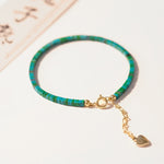 Buddha Stones Turquoise Beaded Friendship Strength Chain Bracelet