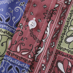Men's Vintage Paisley Print Casual Short Sleeve Shirt