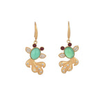 Buddha Stones FengShui Jade Koi Fortune Earrings