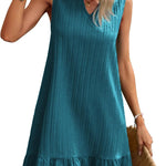 Zeagoo Summer Dress Women's Sleeveless V-Neck T-Shirt (DE Only)