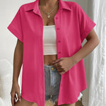 Zeagoo Short Sleeve Summer Tops Casual Button Down Shirts