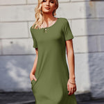 Zeagoo T-Shirt Dress Women's Summer Light Airy Beach Dress (DE Only)