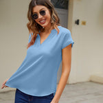 Zeagoo Women's Blouses Elegant Chiffon T-Shirt (DE Only)