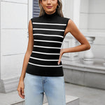 Zeagoo Women's 2024 Mock Turtle Neck Sweater Vest