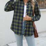 Zeagoo Flannel Shirt Women Button Down Long Sleeve Plaid Shirts