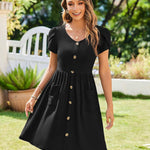 Zeagoo Summer Dress Women's Short Sleeve Dresses (DE Only)