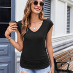 Zeagoo Tank Top Women's Elegant Pleated Tops (DE Only)