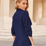 Zeagoo Women's Blazer Elegant 3/4 Sleeve Long Blazer (DE Only)