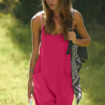 Zeagoo Jumpsuit Short Summer Sleeveless Rompers (DE Only)