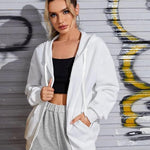 Zeagoo Lightweight Hoodies Full Zip Up Oversized Sweatshirts