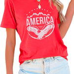 Zeagoo Flag Shirts Short Sleeve Patriotic Shirt 4th of July Tee