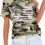 Zeagoo Flag Shirts Short Sleeve Patriotic Shirt 4th of July Tee